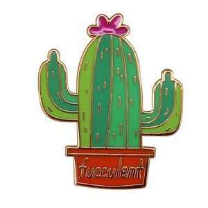 Fucculent Succulent Cactus Enamel Pin/ Brooch